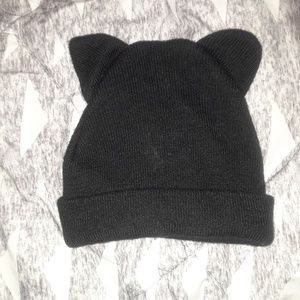 NYC cat eared beanie